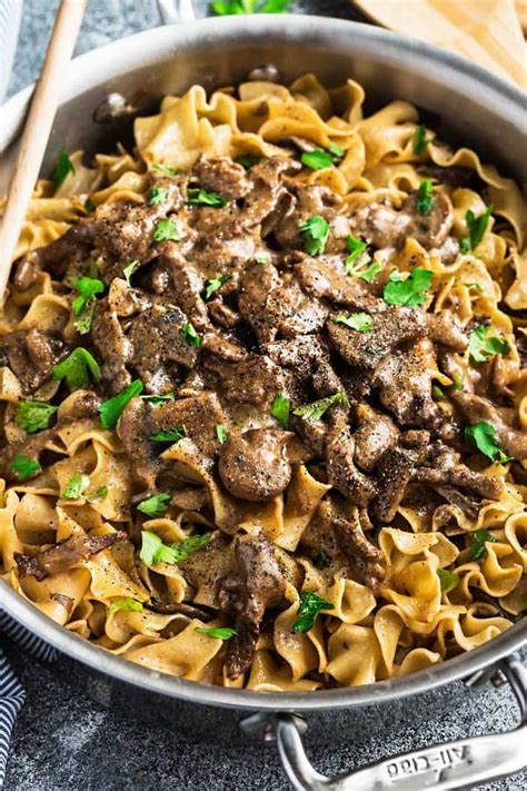 Beef stroganoff, the classic russian recipe of tender beef in a creamy sauce, is known the world over. Beef Stroganoff - Easy One Pot