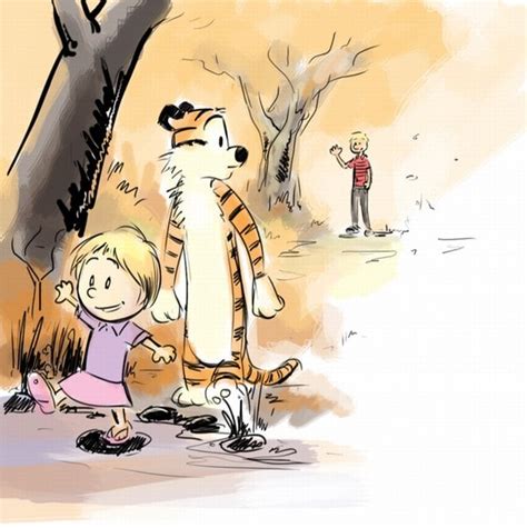 This Grown Up Calvin And Hobbes Drawing Always Gets Me All Misty Eyed X Post From R Popcult
