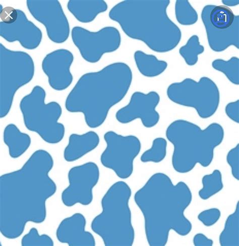 Cute Aesthetic Wallpaper Blue Cow Print - Anasintxatb