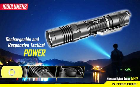 Buy the best and latest mh 12 nitecore on banggood.com offer the quality mh 12 nitecore on sale with worldwide free shipping. NITECORE MH12 Neutral White Rechargeable Flashlight