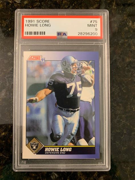 Mavin Score Football Howie Long Psa