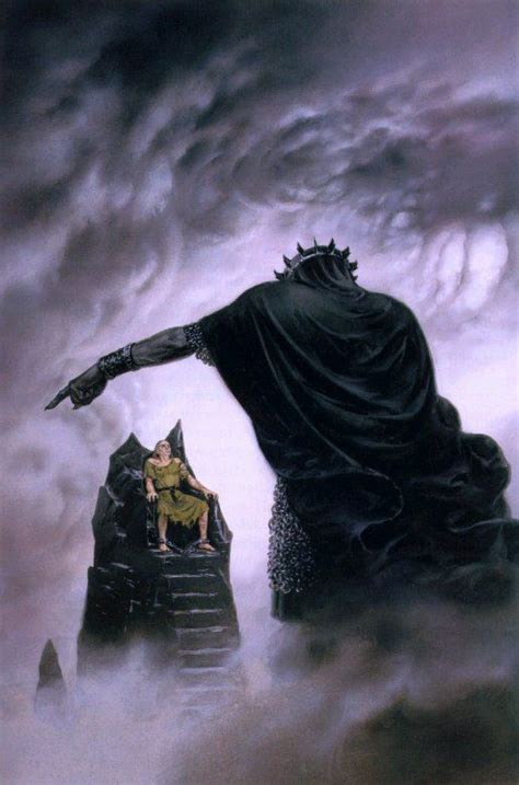 The Lord Of The Rings Ted Nasmith Art The Silmarillion Morgoth Punishes Hurin Tolkien