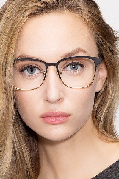 Intense Square Matte Black Frame Eyeglasses Eyebuydirect Glasses For Oval Faces Black