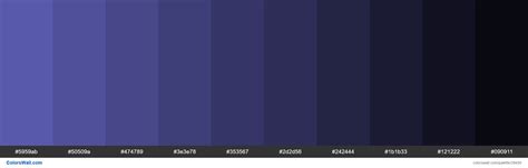 Shades Of Rich Blue Color 5959ab Hex Colorswall