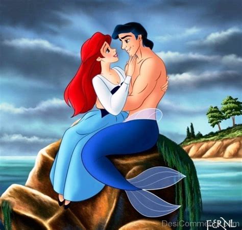 Ariel must make prince eric fall in love with her and romantically kiss her within three days, lest she belong to ursula forever. Ariel And Prince Eric Picture - DesiComments.com