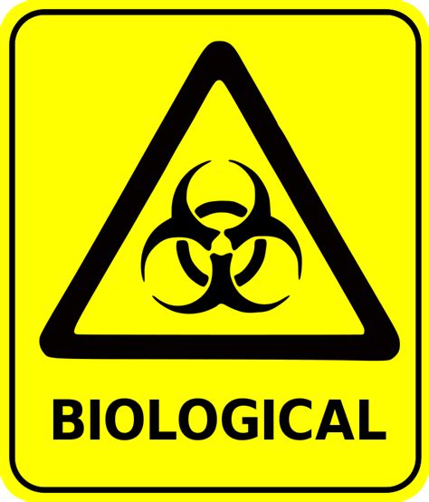 Biohazard symbol isolated on white. Free Laboratory Safety Signs to Download and Print - Science Notes and Projects