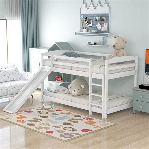 Buy Kids Bunk Bed Mid Er Bed Children Loft Beds With Convertible