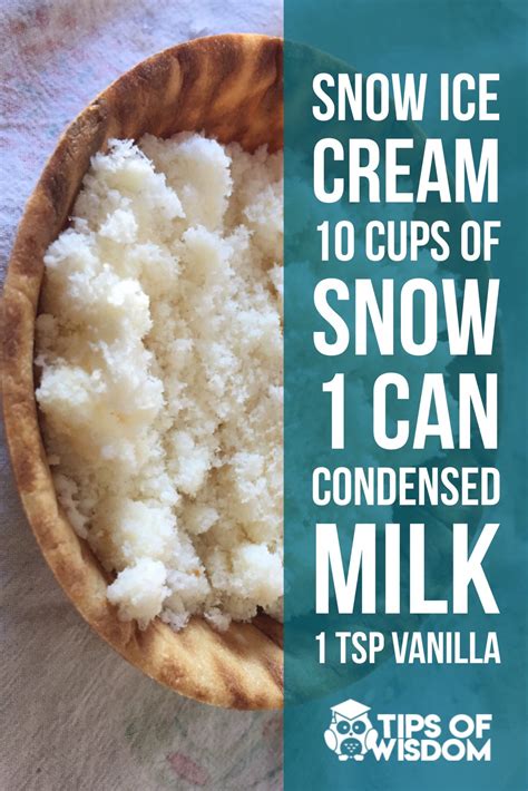 Don't have an ice cream maker? How to Make Snow Ice Cream (Recipe)