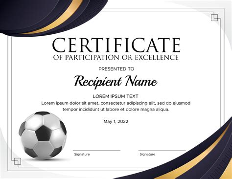 Soccer Certificates Templates