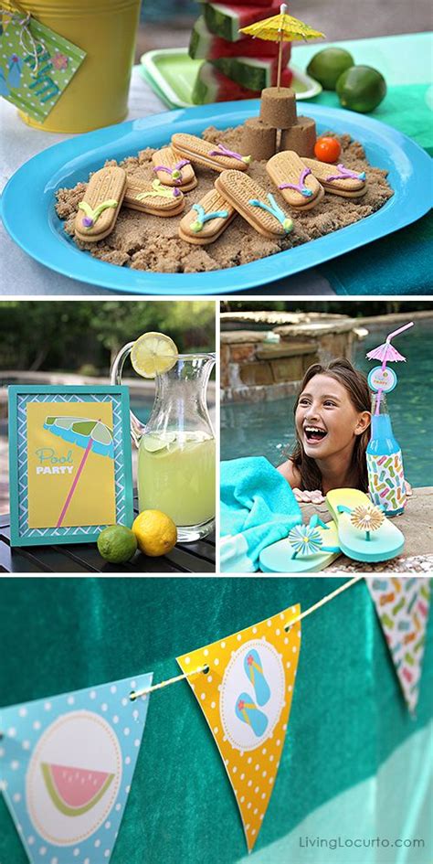 Pool Party Ideas And Flip Flop Cookies Recipe Pool Party Pool