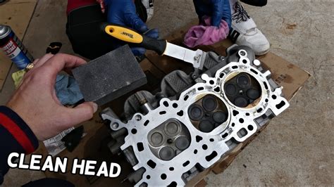How To Clean Prepare Cylinder Head And Block For Head Gasket Youtube
