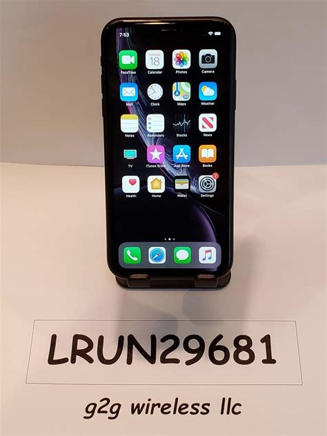 Apple Iphone Xr T Mobile Black 128gb A1984 Lrun29681 Swappa
