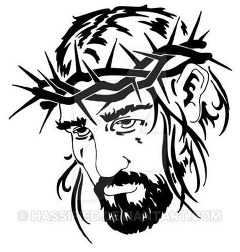 Pin By Etsy On Products Jesus Tattoo Stencil Art Art