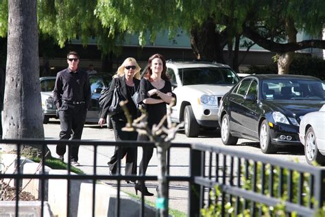 LOS ANGELES, JAN 13 - Guests at David Ozzie Nelsons Memorial Service at