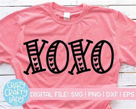 Xoxo Svg Valentines Day Cut File Funny Love Design Etsy Valentines