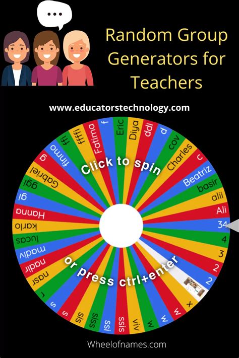 Random Group Generators For Teachers Educators Technology