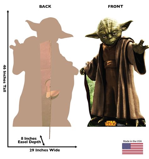 Star Wars Yoda Jedi Lifesize Cardboard Standup Standee Cutout Poster