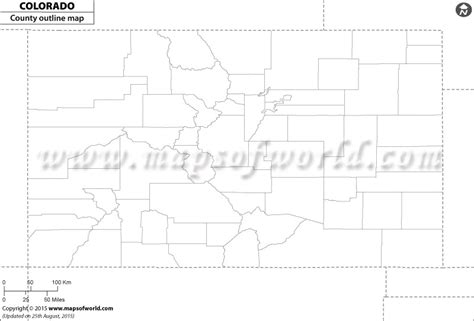 Outline Map Of Colorado County