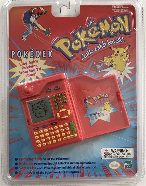 Buy Pokemon Pokedex Organizer Electronic Handheld Game By Tiger
