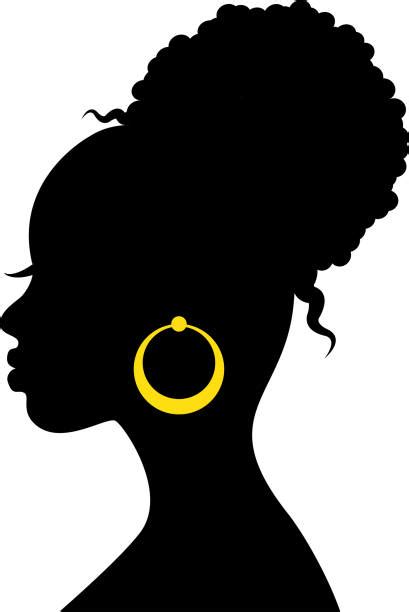 African Woman Silhouette Vector Illustrations Royalty Free Vector