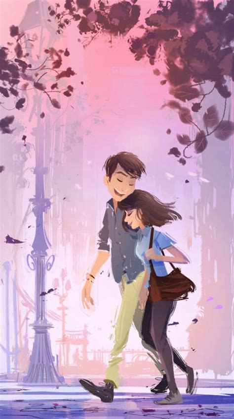 60 Cute Love Couple Phone Wallpapers Cute Love Cartoons Cute Couple