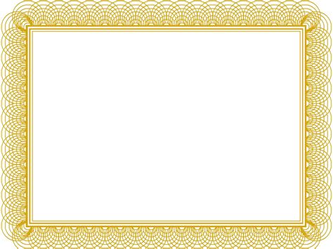 Award Certificate Border Template Pertaining To Gold With Award