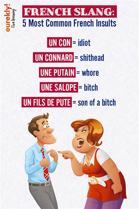 French Slang Insults Basic French Words French Language Lessons