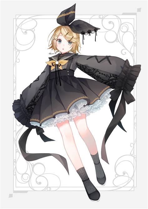 Kagamine Rin Vocaloid Drawn By Kuroi Liar Player Danbooru