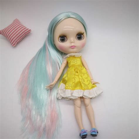 Nude Blyth Doll Joint Body Mixed Hair Fashion Doll Factory Doll Cute