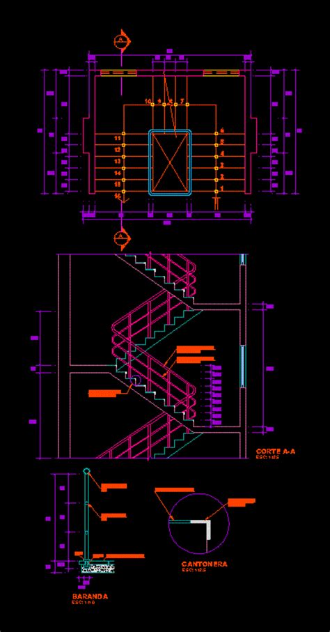 Planos De Escalera En Detalles Constructivos Escalera Vrogue Co