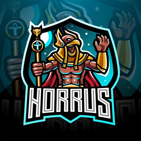 Horus Esport Maskot Logo Design 6511485 Vektorkonst På Vecteezy