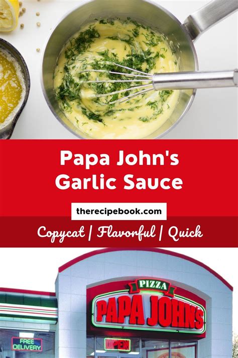 Papa Johns Garlic Sauce Artofit