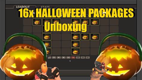 Tf2 Unboxing 16x Halloween Packages Scream Fortress 2022 Youtube