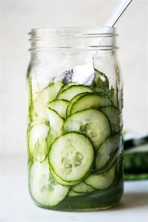 Simple Cucumber Salad With Vinegar Marinated Cucumbers Perrys Plate