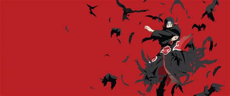 Itachi Uchiha Wallpaper 4k Naruto Red Background