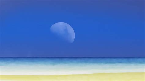Free Download Full Moon On Tropical Beach Wallpaper Forwallpapercom