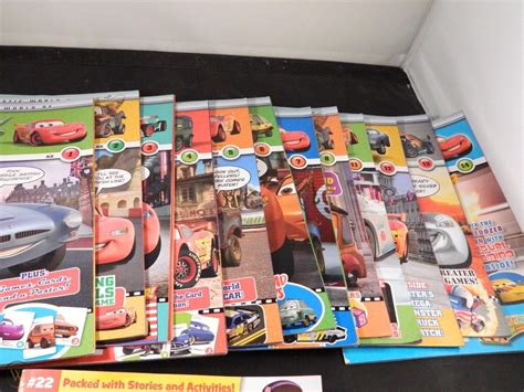 Disney Pixar Cars Magazine Lot Of 12 Plus Bonus Comics Games Posters