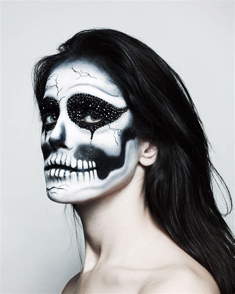 100+ looks effrayants: maquillage d'Halloween squelette - Halloween