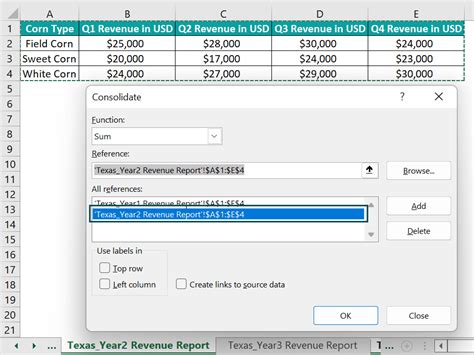 Consolidate Function In Excel Formula Examples How To Use