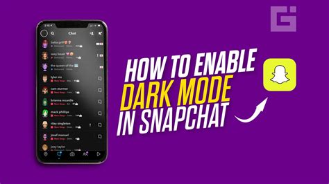 How To Enable Dark Mode In Snapchat On Iphone Ipad And Ios Devices
