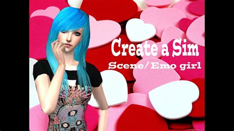 Sims 2 Create A Sim Emoscene Girl Youtube
