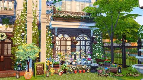 I will never forget how blown away i was when i walked. Ruby`s Home Design: Parisian Flower Shop - no CC • Sims 4 ...