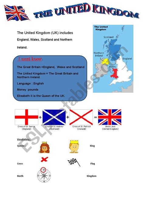 United Kingdom Esl Worksheet By Zouzou23