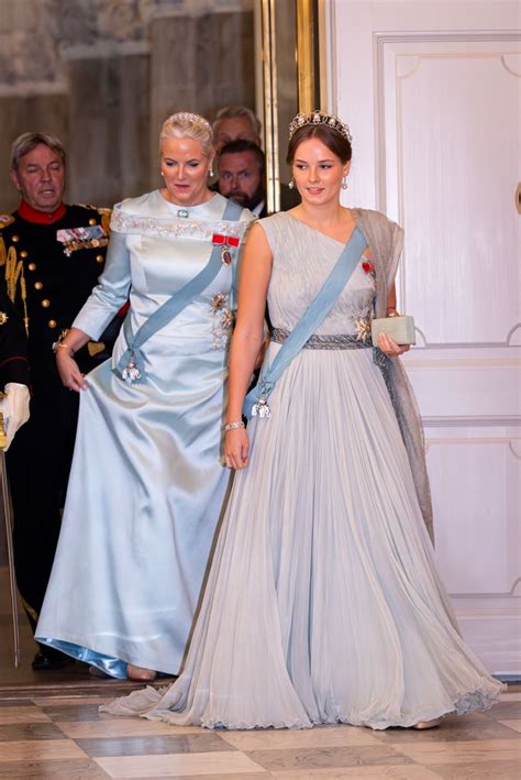 Crown Princess Mette Marit Of Norway Looks Simply Stunning In Must See Blue Gown Post Sick Leave