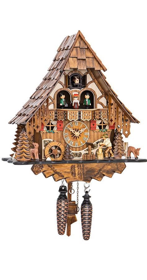 Buy Engstler Quartz Cuckoo Clock Black Forest House With Moving Wood