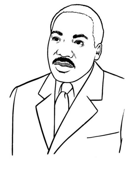 The martin luther king day holiday represents what he taught us…. Martin Luther King Jr. Coloring Pages: Follow link and ...