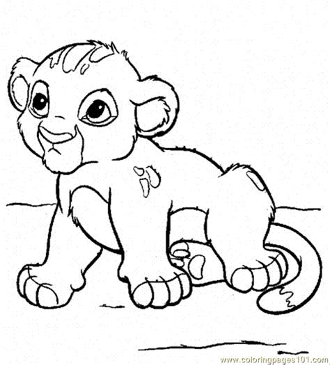 Baby lion with mom coloring page. Baby Lion Cartoon Drawing