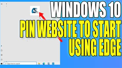 How To Pin A Website As A Tile To The Windows 10 Start Menu Using