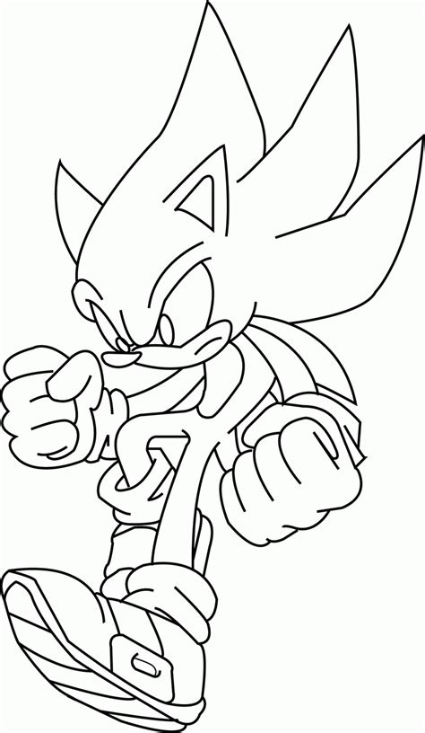 Print sonic coloring pages for free and color our sonic coloring! Super Sonic Coloring Page - Coloring Home