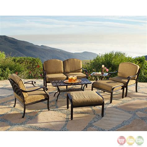 If you care to refine your indoor outdoor furniture upholstery fabric search by color and have not done so. Charleston 7pc Cast aluminum Outdoor Sofa Group - 10632263